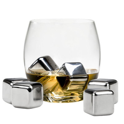 Whiskey Stones Stainless Steel Ice Cubes (Set of 8) | Plum Grove